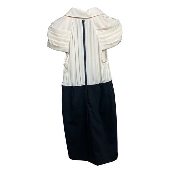 Alice + Olvia Work Cream Silk and Black Dress Sz. 2/4 - Picture 2 of 8